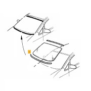 Lišta autoskla OPEL Zafira A - spodná - 90579531