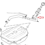 Nalievacie hrdlo nádrže Opel Agila A - benzín - 9203540