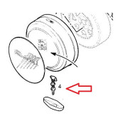 Zámok rezervy OPEL Frontera B - 91158467