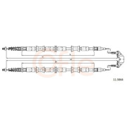 Lanko ručnej brzdy Opel Zafira A - kotúčová brzda - Cofle - 11.5864