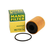 Olejový filter Opel Agila A, OPEL Agila B, OPEL Astra H, OPEL Corsa C, OPEL Corsa D, OPEL Meriva A, OPEL Tigra B - 1,3 CDTi - s filtrom typu FILRAUTO - 95516104 - MANN Filter - HU713/1X