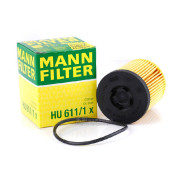 Olejový filter Opel Astra G, OPEL Corsa C, OPEL Signum, OPEL Vectra B, OPEL Vectra C, OPEL Zafira A - X18XE1, Z18XE, Z32SE - 9192426 - MANN Filer - HU611/1X