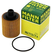 Olejový filter Opel Astra H, OPEL Corsa C, OPEL Corsa D, OPEL Agila A, OPEL Agila B, OPEL Meriva A, OPEL Tigra B - 1,3 CDTi - typ filtra UFI - 95517669 - MANN Filter - HU712/7X