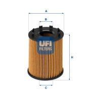 Olejový filter Opel Agila A, OPEL Agila B, OPEL Astra H, OPEL Corsa C, OPEL Corsa D, OPEL Meriva A, OPEL Tigra B - 1,3 CDTi - s filtrom typu FILRAUTO - 95516104 - UFI - 25.043.00