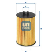 Olejový filter Opel Astra G, OPEL Astra H, OPEL Corsa C, OPEL Corsa D - 9192425 - UFI - 25.012.00