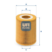 Olejový filter Opel Astra G, OPEL Astra H, OPEL Corsa C, OPEL Meriva A - 1,7 Di - 1,7 DTi - 95526811 - UFI - 25.027.00