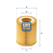 Olejový filter Opel Astra H, OPEL Signum, OPEL Vectra C, OPEL Zafira B - 1,9 CDTi - 93183412 - UFI - 25.049.00