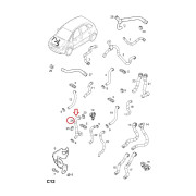 Hadica rozvodu vody Opel Meriva A 1,7 CDTi - 6818089