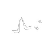 Lapače nečistôt OPEL Meriva A - zadné - 9162923