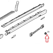 Úchyt prahu Opel matica - 90287467