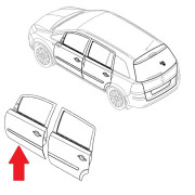 Dvere OPEL Zafira B - predné - ľavé - 13203013