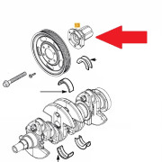Náboj remenice OPEL - príruba remenice OPEL Astra G, OPEL Astra H, OPEL Astra J, OPEL Corsa C, OPEL Corsa D, OPEL Meriva A - 55574771