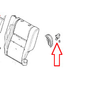 Páčka sedadla OPEL Zafira A - ovládanie sklápania - ľavá - čierna - 13111093