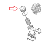 Viečko púzdra olejového filtra OPEL Astra G, OPEL Frontera B, OPEL Signum, OPEL Vectra B, OPEL Vectra C, OPEL Zafira A - X20DTL, Y20DTH, Y22DTR - 9117320