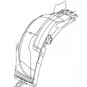Podbeh OPEL Astra J od roku 2013 - predný - predná časť pravá - 13373508