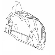 Podbeh OPEL Astra J od roku 2013 - predný - zadná časť pravá - 13373512