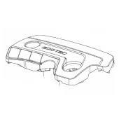 Kryt motora OPEL Astra J, OPEL Insigna A, OPEL Zafira C - 1,6 CDTi - B16DTL, B16DTJ, B16DTH, D16DTJ, D16DTH - 55503707